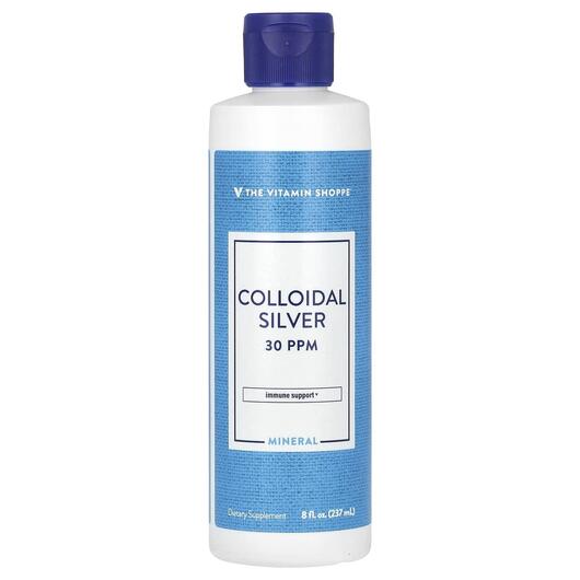 Основне фото товара TheVitaminShoppe, Colloidal Silver 30 PPM, Срібло, 237 мл