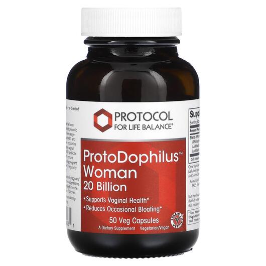 Основне фото товара ProtoDophilus Woman 20 Billion, Пробіотики для жінок, 50 капсул