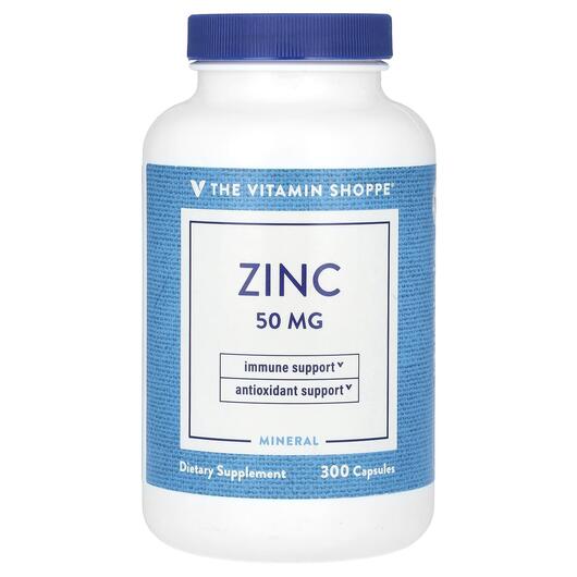 Основне фото товара TheVitaminShoppe, Zinc 50 mg, Цинк, 300 капсул