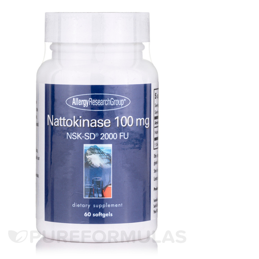 Основне фото товара Nattokinase NSK-SD 100 mg, Наттокіназа, 60 капсул