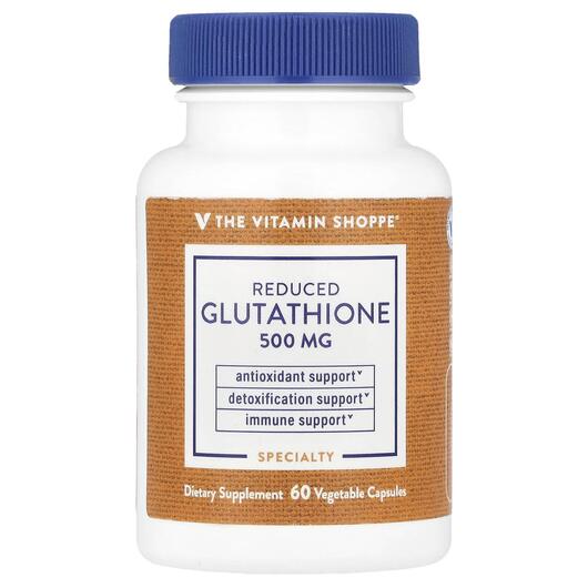 Основне фото товара Reduced Glutathione 500 mg, L-Глутатіон, 60 капсул