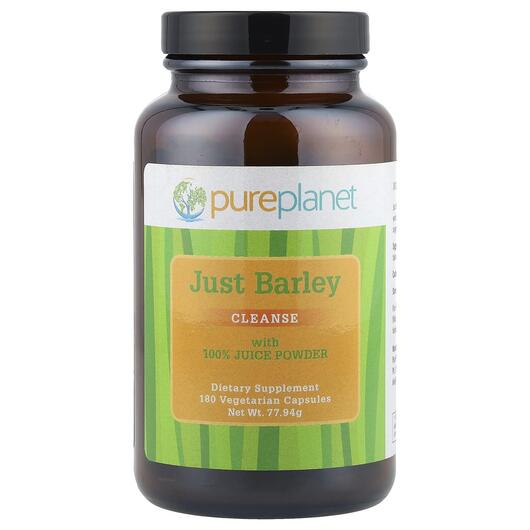 Основне фото товара Pure Planet, Just Barley, Ячмінь, 180 капсул
