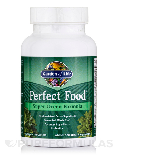 Основне фото товара Perfect Food Super Green Formula, Суперфуд, 75 Vegetarian Caplets