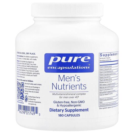Основне фото товара Men's Nutrients, Вітаміни для чоловіків, 180 капсул