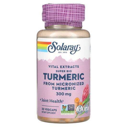 Основне фото товара Vital Extracts Super Bio Turmeric, Екстракт кореня куркуми, 30 ка