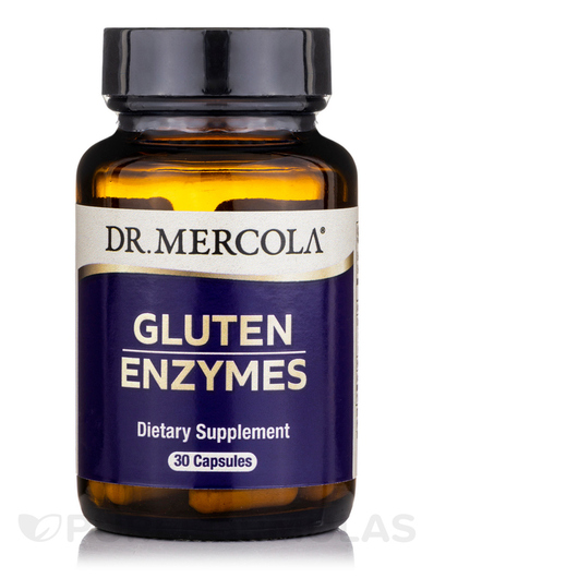 Основне фото товара Dr. Mercola, Gluten Enzymes, Ферменти, 30 капсул