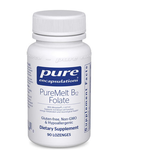 Основне фото товара Pure Encapsulations, PureMelt B12 Folate, Метилфолат, 90 таблеток
