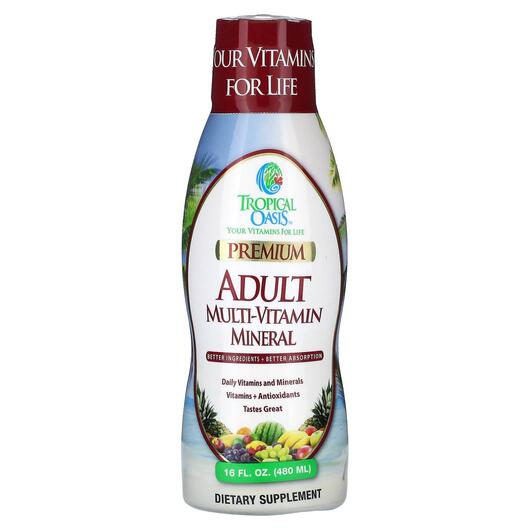 Основне фото товара Premium Multi-Vitamin Mineral For Adults, Мінеральні добавки, 480