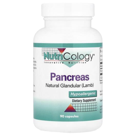 Основне фото товара Pancreas Natural Glandular Lamb, Підтримка підшлункової, 90 капсу