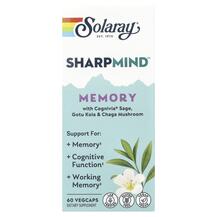 Sharpmind Memory Поддержка мозга Solaray 60 Vegcaps
