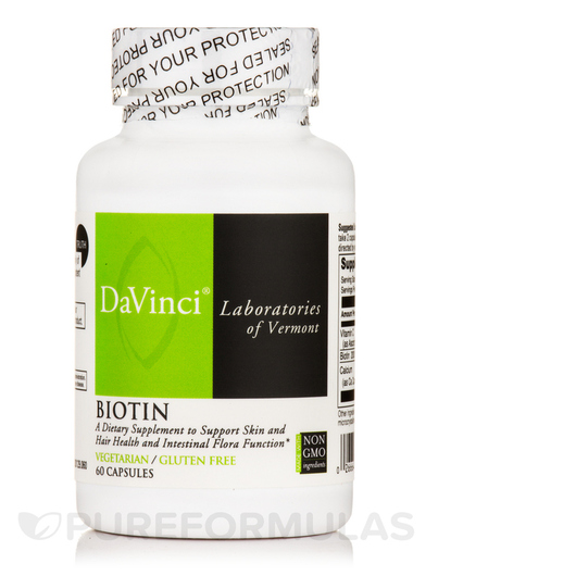 Основне фото товара Biotin 1000 mcg, Вітамін B7 Біотин, 60 капсул