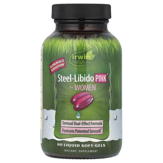 Основне фото товара Irwin Naturals, Steel-Libido Pink, Підтримка Лібідо, 60 капсул