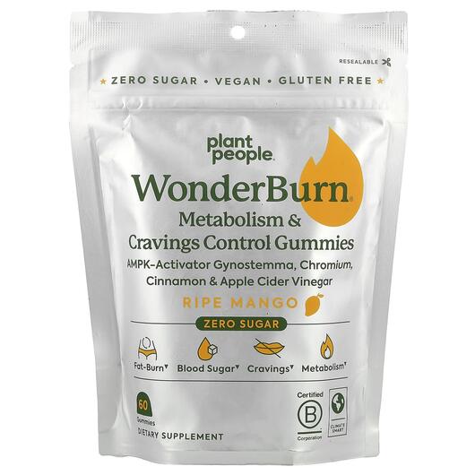 Основне фото товара WonderBurn Metabolism & Cravings Control, Жироспалювачі, 60 т