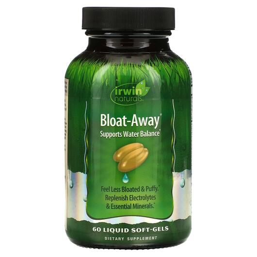 Основне фото товара Irwin Naturals, Bloat-Away, Полегшення здуття, 60 капсул
