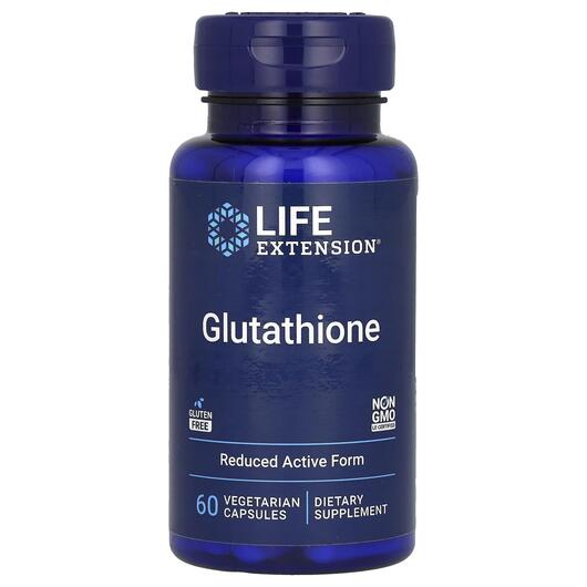 Основне фото товара Life Extension, Glutathione, L-Глутатіон, 60 капсул