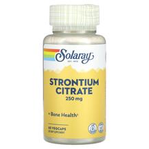 Strontium Citrate 250 mg Стронций Solaray 60 Vegcaps