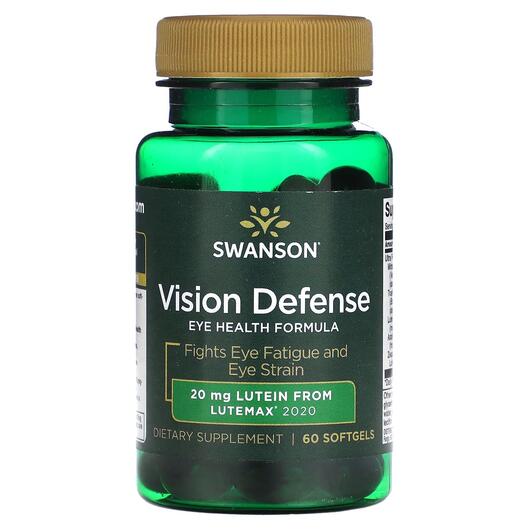 Основне фото товара Swanson, Vision Defense, Підтримка здоров'я зору, 60 капсул