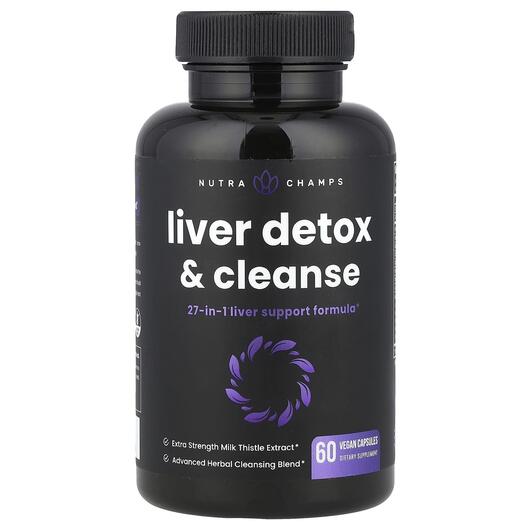 Основне фото товара NutraChamps, Liver Detox & Cleanse, Очищення печінки, 60 капс