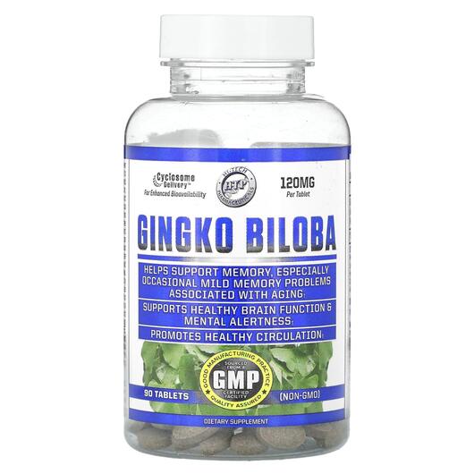 Основне фото товара Ginkgo Biloba 120 mg, Гінкго Білоба, 90 таблеток