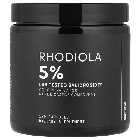 Основне фото товара Toniiq, Rhodiola 5%, Родіола, 120 капсул