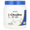 Nutricost, L-Citrulline Unflavored, L-Цитрулін, 600 г