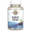 Фото товару B-6 B-12 Folic Acid Black Cherry, Вітамін B6 Піридоксин, 60 табле