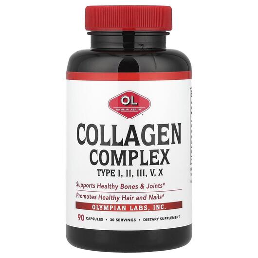 Основне фото товара Collagen Complex Type I II III V X, Колаген, 90 капсул