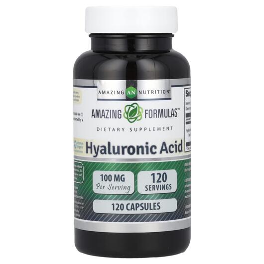 Основне фото товара Hyaluronic Acid 100 mg, Гіалуронова кислота, 120 капсул