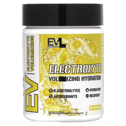 Основне фото товара Electrolyte Volumizing Hydration Lemonade, Електроліти, 111 г