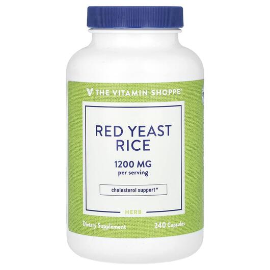 Основное фото товара Красный дрожжевой рис, Red Yeast Rice 1200 mg, 240 капсул