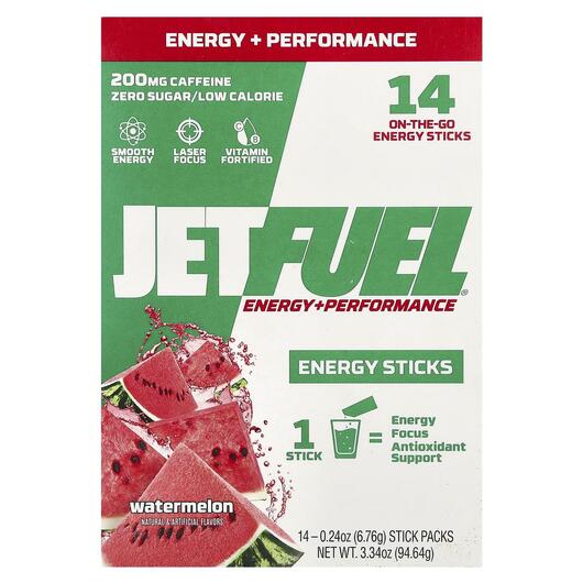 Основне фото товара JetFuel Energy + Performance Energy, Енергетичний напій, 6.76 g E