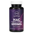 Фото товару MRM, Nac N-Acetyl-L-Cysteine 600 mg, N-ацетилцистеїн, 60 капсул