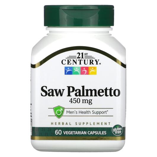 Основне фото товара Saw Palmetto 450 mg, Екстракт Пальметто 450 мг, 60 капсул