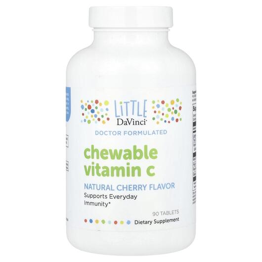 Основне фото товара Chewable Vitamin C Natural, Вітамін С вишня, 90 жувальних таблето