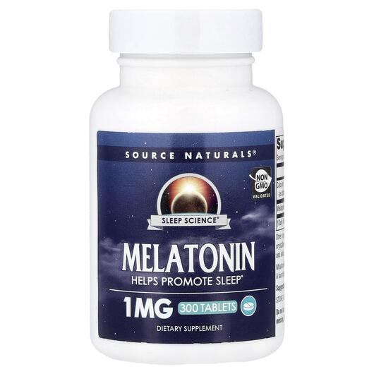 Основне фото товара Source Naturals, Melatonin 1 mg 300, Мелатонін 1 мг, 300 таблеток