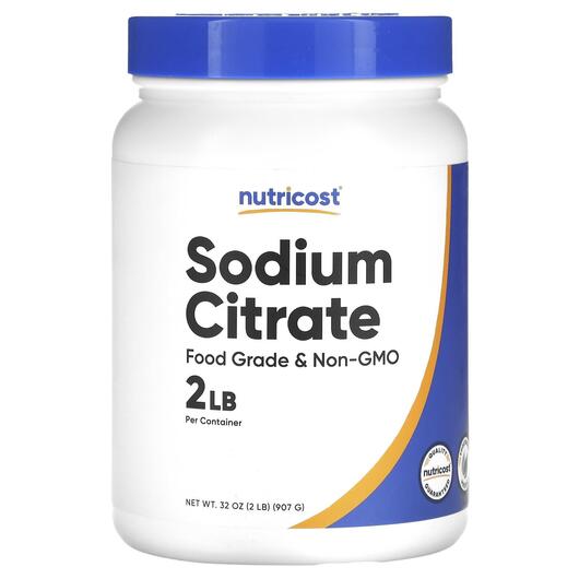Основне фото товара Nutricost, Sodium Citrate, Натрій, 907 г