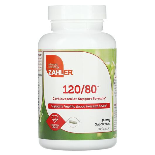 Основне фото товара 120/80 Cardiovascular Support Formula, Кардіо комплекс, 60 капсул