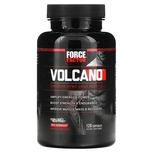 Основне фото товара Force Factor, Volcano, Передтренувальний комплекс, 120 капсул
