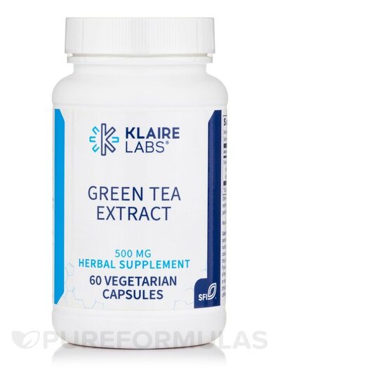 Основне фото товара Green Tea Extract 500 mg, Екстракт Зеленого Чаю, 60 капсул