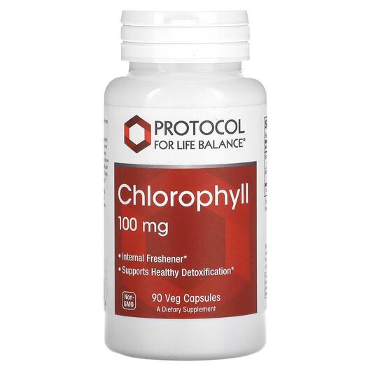 Основне фото товара Chlorophyll 100 mg, Хлорофіл, 90 капсул