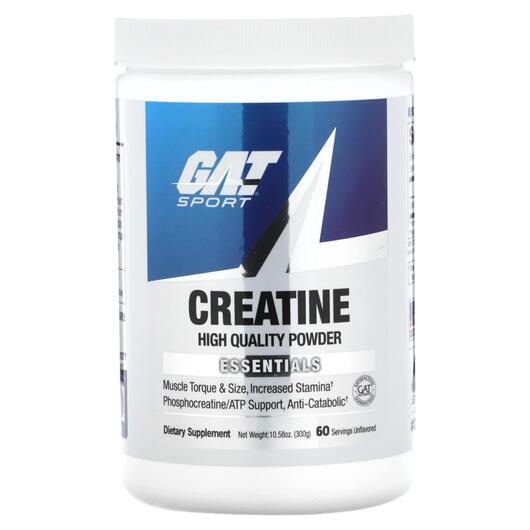 Основне фото товара GAT, Creatine Unflavored, Креатин, 300 г