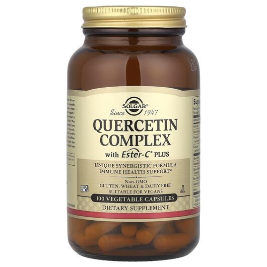 Основне фото товара Quercetin Complex with Ester-C, Кверцетин з Естер С, 100 капсул