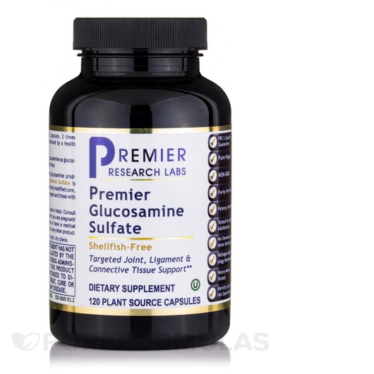 Основне фото товара Premier Glucosamine Sulfate, Глюкозамін Сульфат, 120 капсул