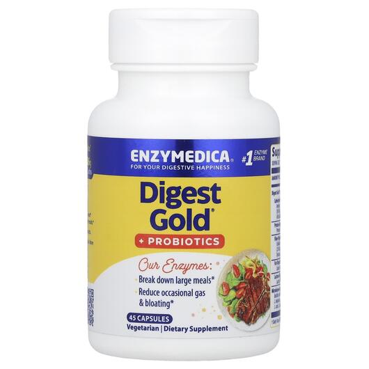 Основне фото товара Digest Gold + Probiotics, Ферменти з Пробіотиками, 45 капсул