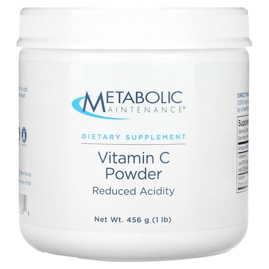 Основне фото товара Vitamin C Powder Reduced Acidity, Вітамін C, 454 г