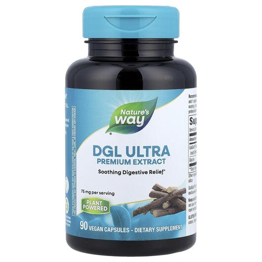 Основне фото товара DGL Ultra 75 mg 90 Vegan, DGL Солодка 75 мг Ultra, 90 капсул