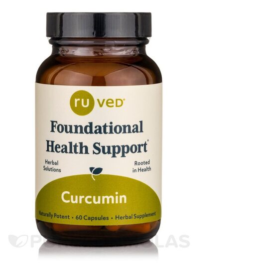 Основне фото товара Ruved, Curcumin Foundational Health Support, Куркумін, 60 капсул