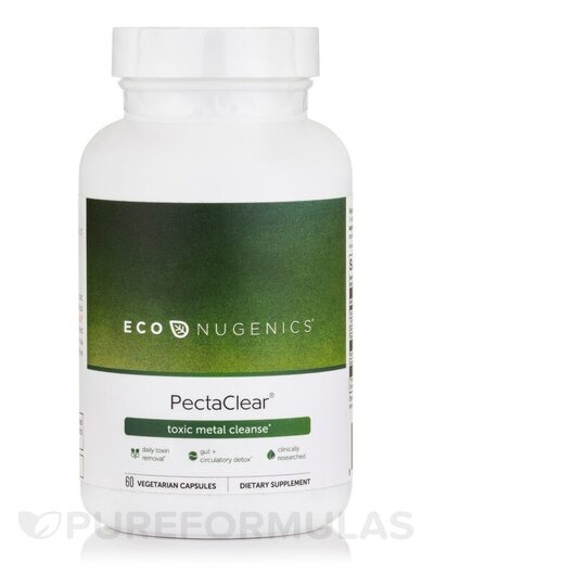 Основне фото товара Econugenics, PectaClear, Детокс та очищення, 60 капсул