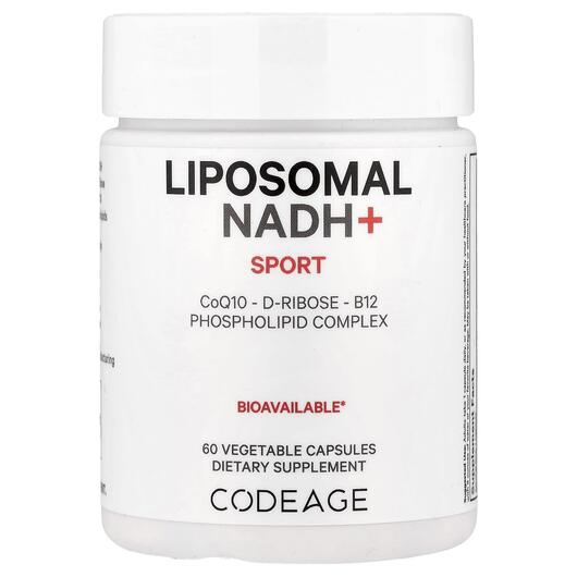 Основне фото товара CodeAge, Liposomal NADH+ Sport, НАДН, 60 капсул