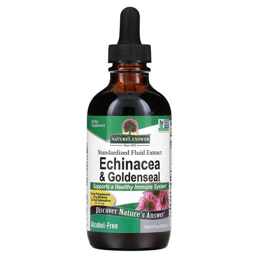 Основне фото товара Echinacea & Goldenseal Alcohol-Free, Ехінацея, 120 мл